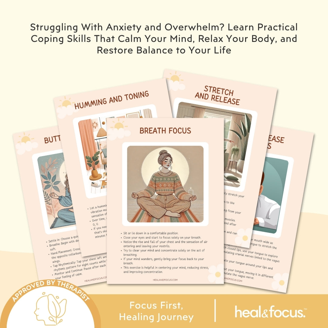 Somatic Therapy Coping Skills Cards – Body-Based Grounding Tools