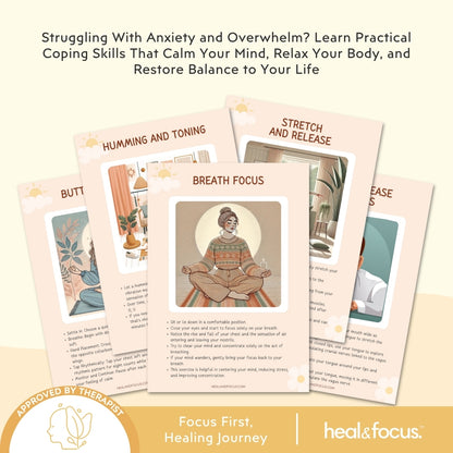 Somatic Therapy Coping Skills Cards – Body-Based Grounding Tools