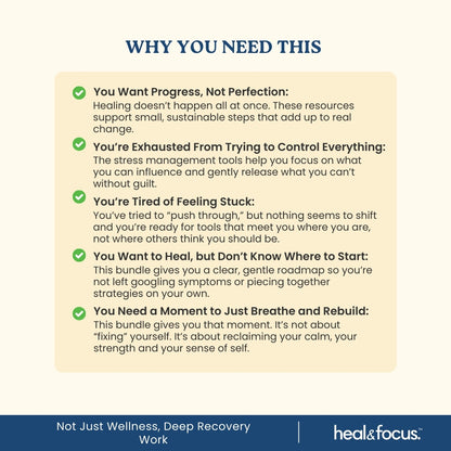 All 5 Therapist-Approved Workbooks for Lasting Emotional Relief, Resilience, Heal, Rebuild & Thrive | The Healing & Recovery Bundle