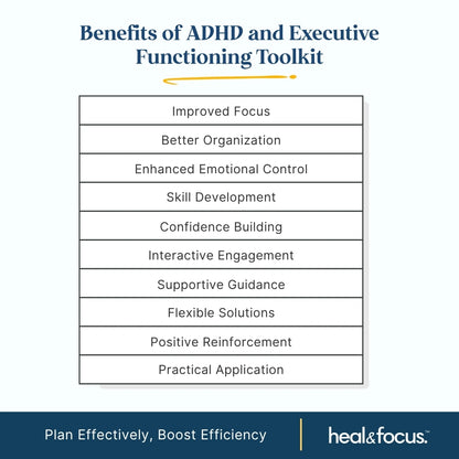 The Ultimate ADHD Executive Functioning Toolkit – Therapist-Designed Tools to Help Your Child Master Focus, Emotions & Daily Life