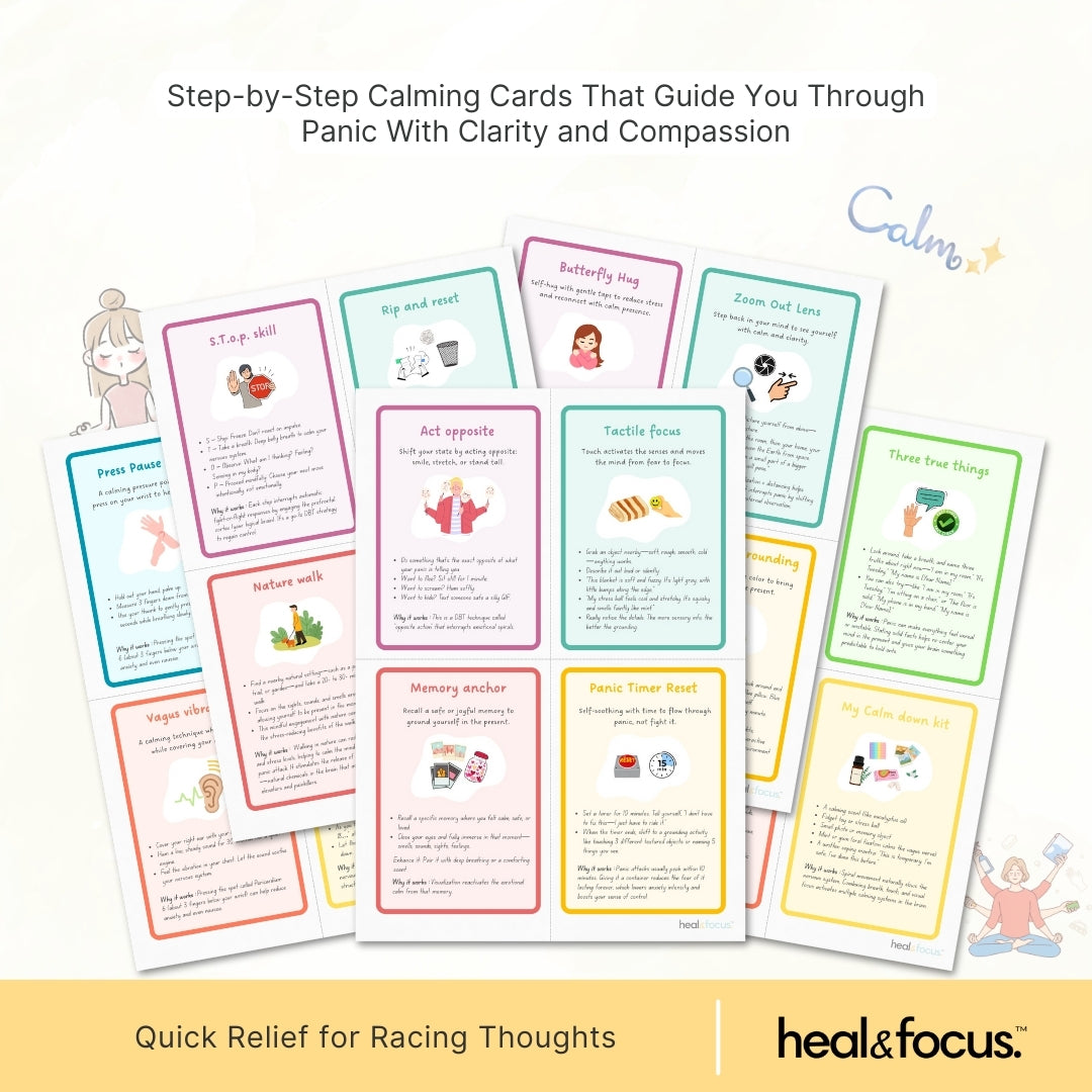 Panic Attack Relief Card – Calm Your Mind in Minutes