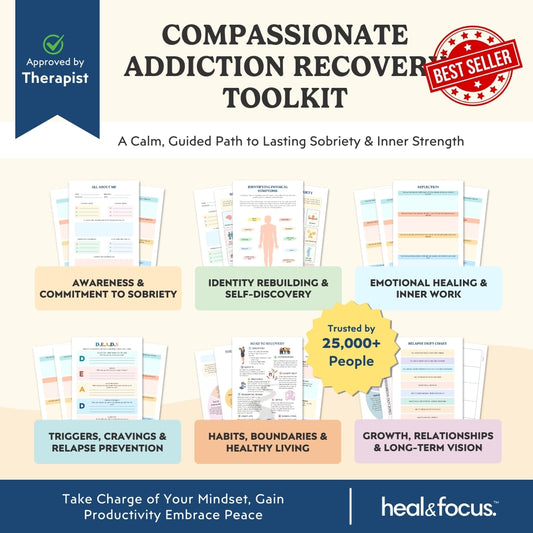 Compassionate Addiction Recovery Toolkit | Build Resilience, Prevent Relapse & Heal with Expert 6+ Tools