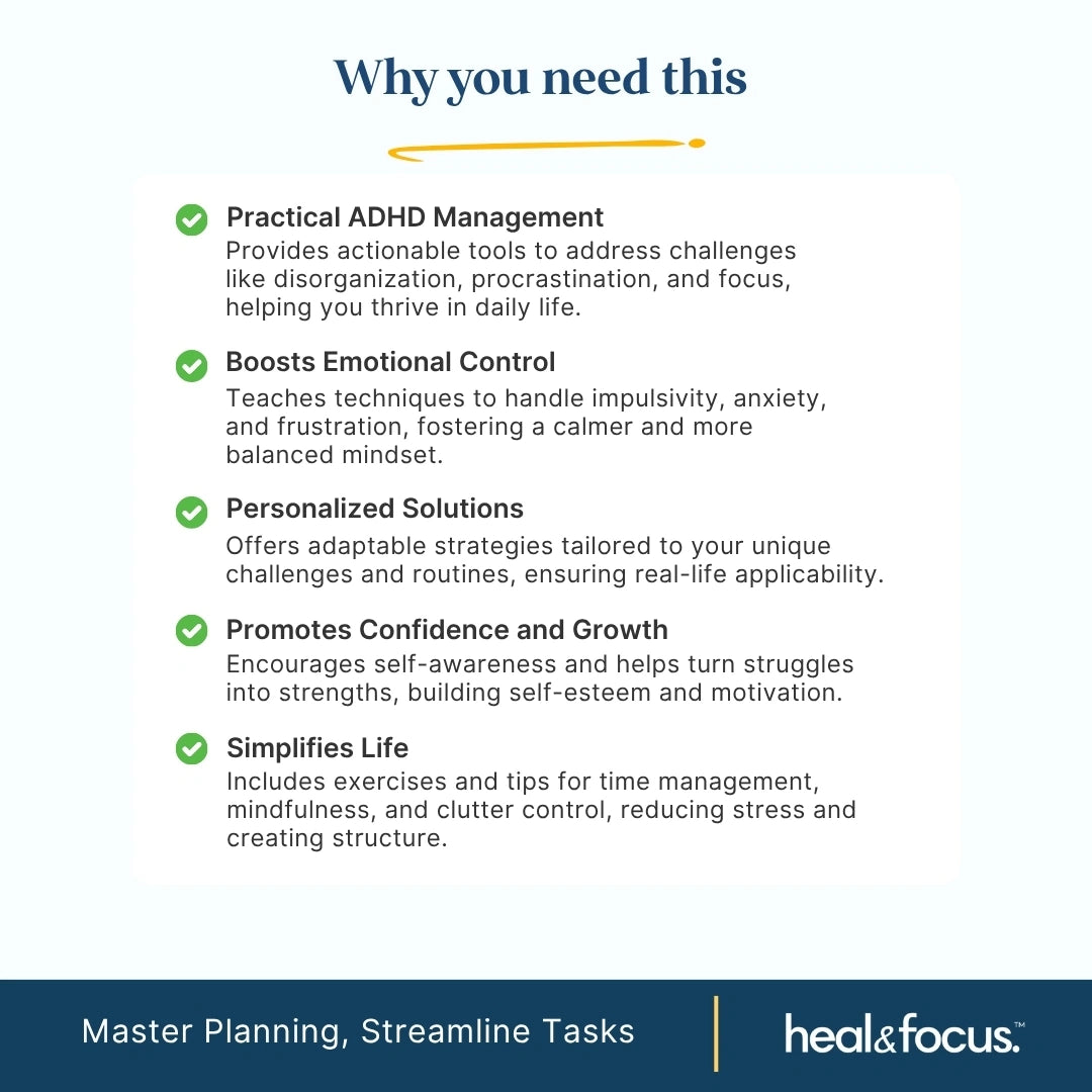 The Ultimate ADHD Executive Functioning Toolkit – Therapist-Designed Tools to Help Your Child Master Focus, Emotions & Daily Life