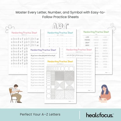 Handwriting Practice Sheets Bundle – Perfect Every Letter with Confidence