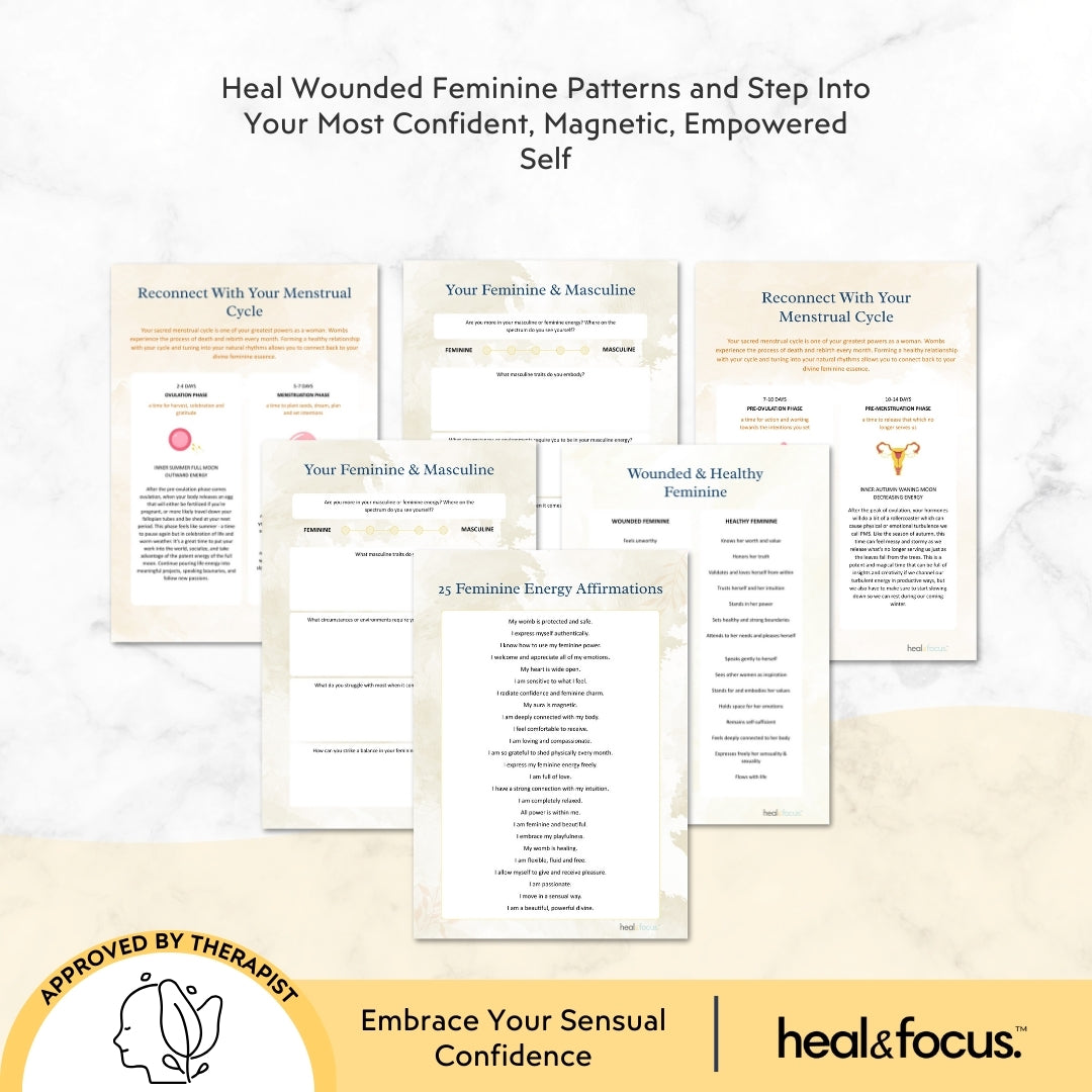 Feminine Energy Workbook Bundle – Unlock Your Divine Feminine Flow