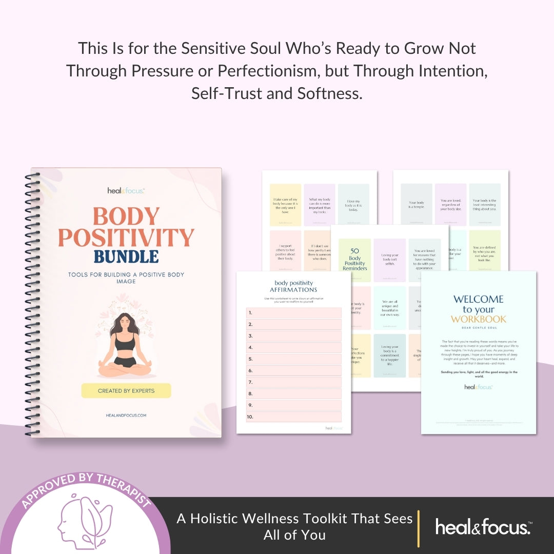 The Self-Growth & Wellness Bundle | 5 Holistic Workbooks for Mind-Body-Spirit Healing & Lasting Self-Compassion