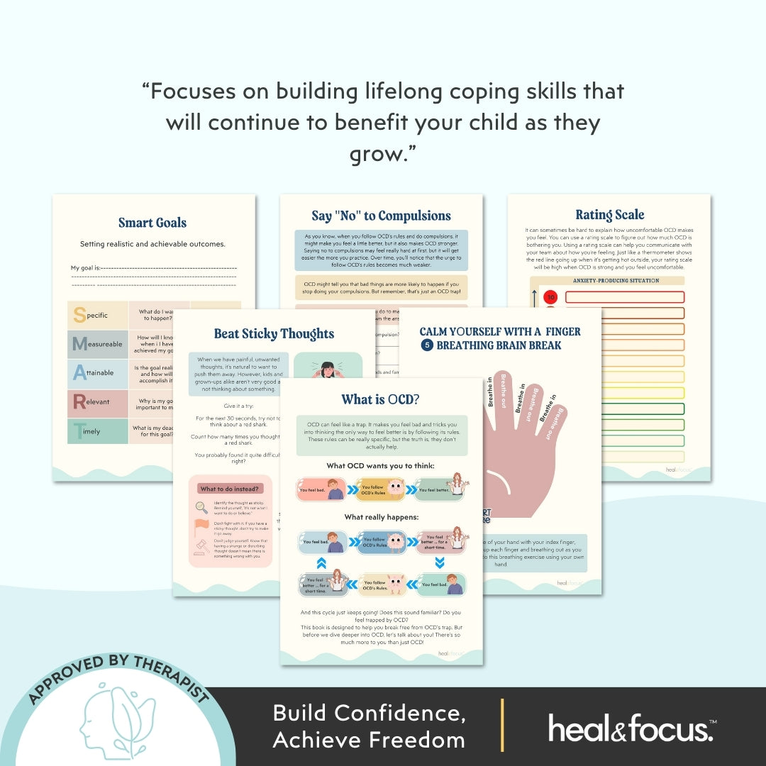 OCD Management Workbook – Therapy Tools & Coping Skills