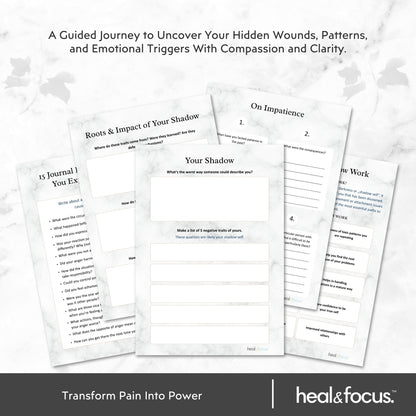 Shadow Workbook Bundle – Understand Your Triggers & Unlock Inner Strength
