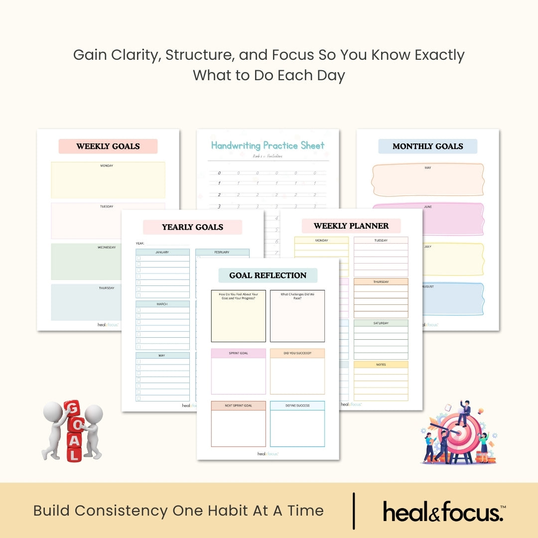 Ultimate Goal Setting Workbook Bundle – Conquer Procrastination & Achieve More