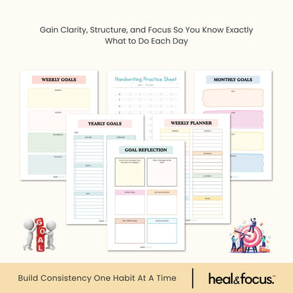 Ultimate Goal Setting Workbook Bundle – Conquer Procrastination & Achieve More