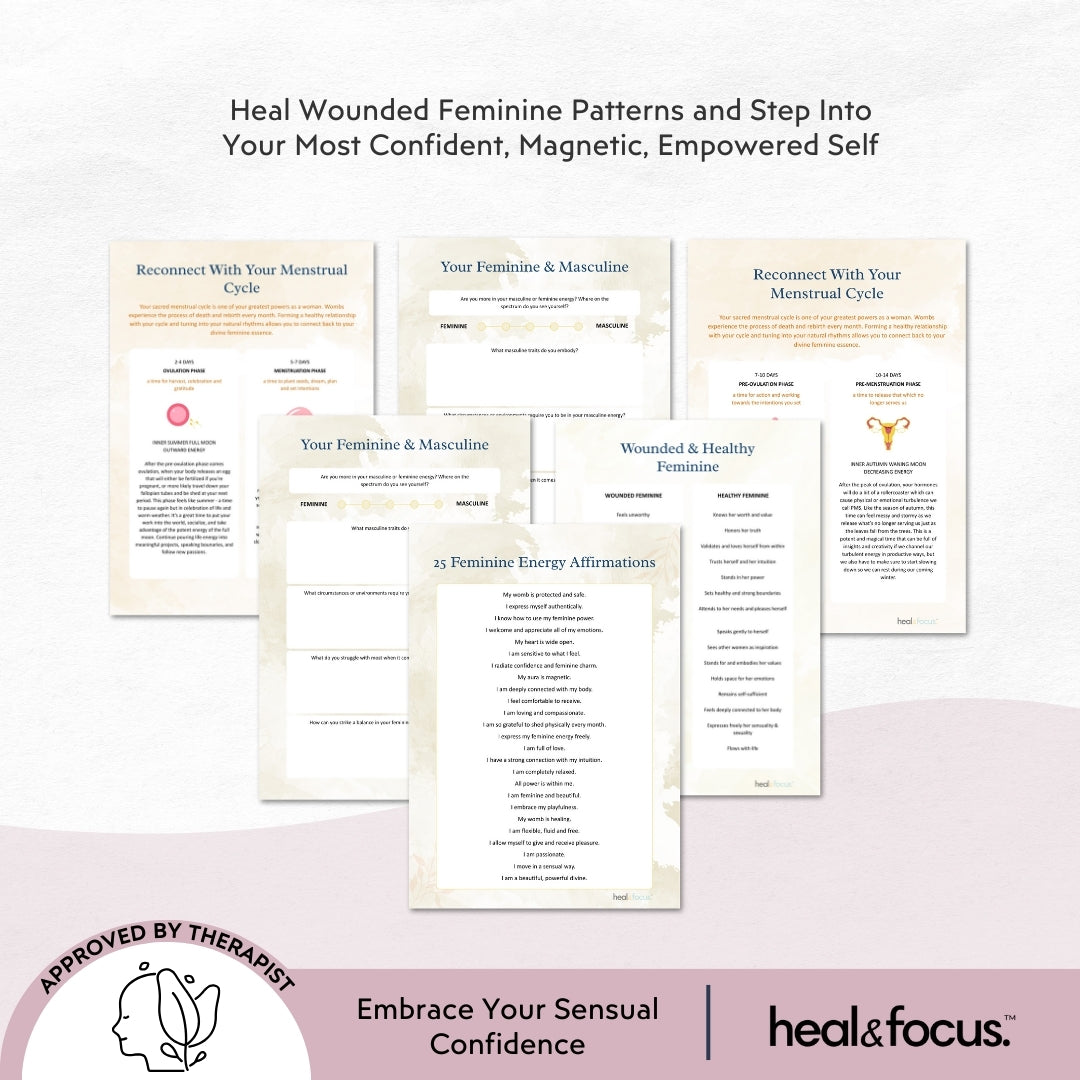 Feminine Energy Workbook Bundle – Unlock Your Divine Feminine Flow