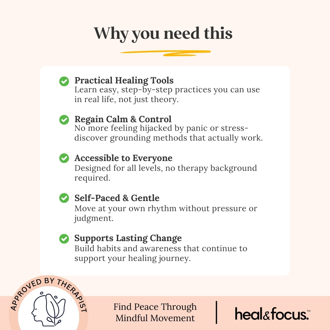 The Ultimate Somatic Therapy Workbook — Reset Anxiety, Heal Body & Mind with Grounding Tools