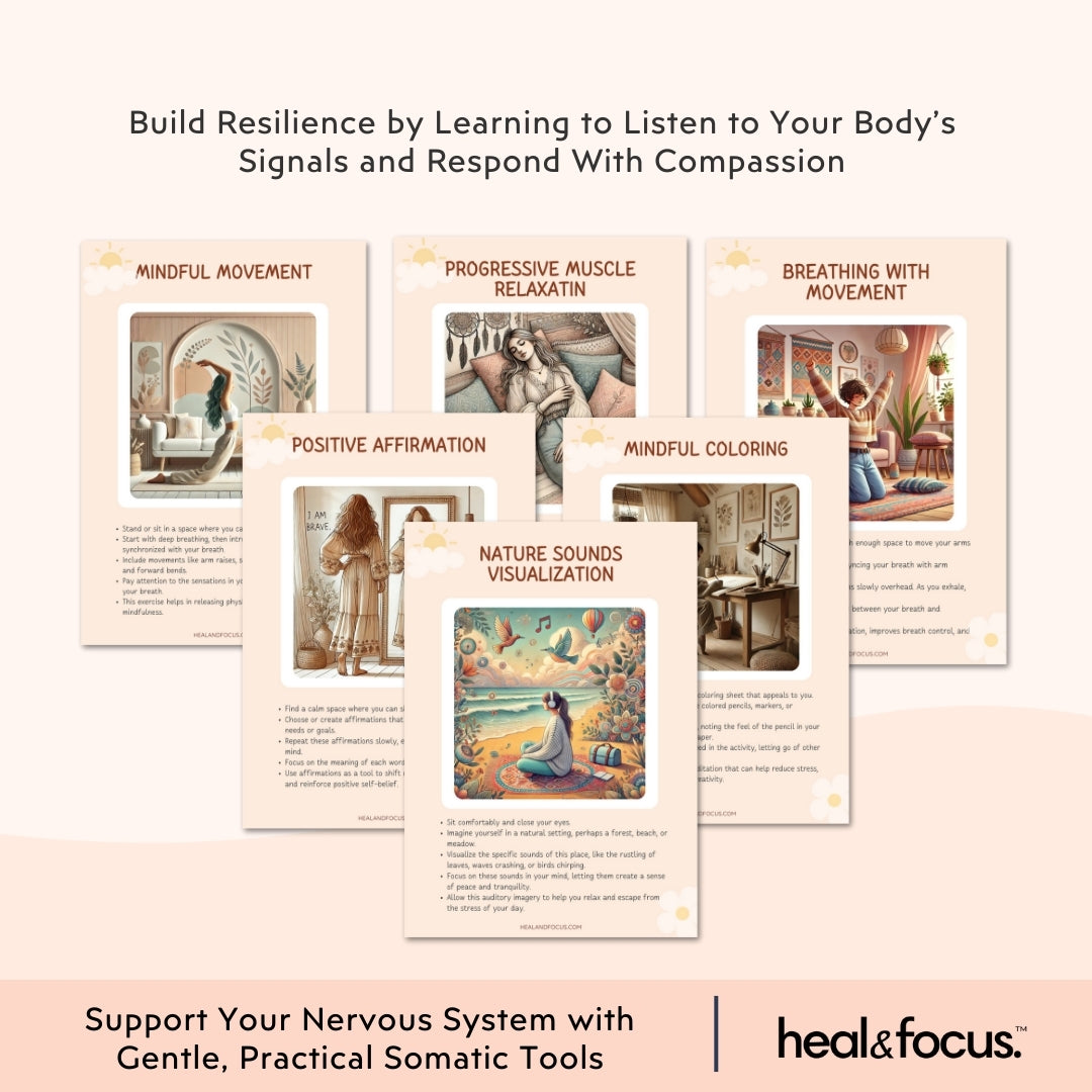 The Ultimate Somatic Therapy Workbook — Reset Anxiety, Heal Body & Mind with 7+ Grounding Tools