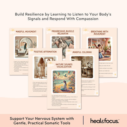 The Ultimate Somatic Therapy Workbook — Reset Anxiety, Heal Body & Mind with 7+ Grounding Tools