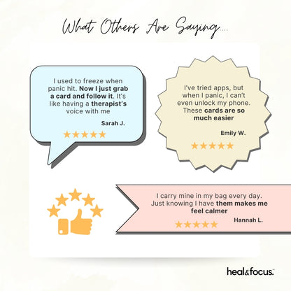 Panic Attack Relief Card – Calm Your Mind in Minutes