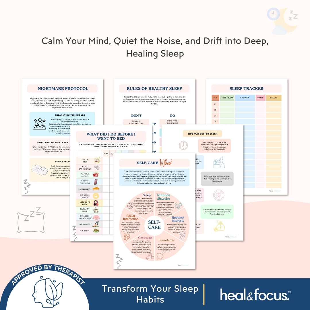 Sleep Hygiene Workbook – Build Restful Routines & Sleep Better Naturally