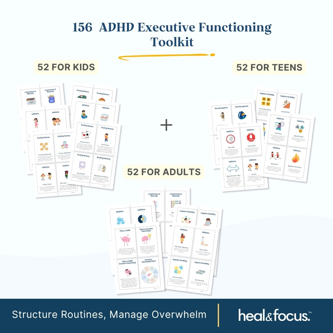 The Ultimate ADHD Executive Functioning Toolkit – Therapist-Designed Tools to Help Your Child Master Focus, Emotions & Daily Life