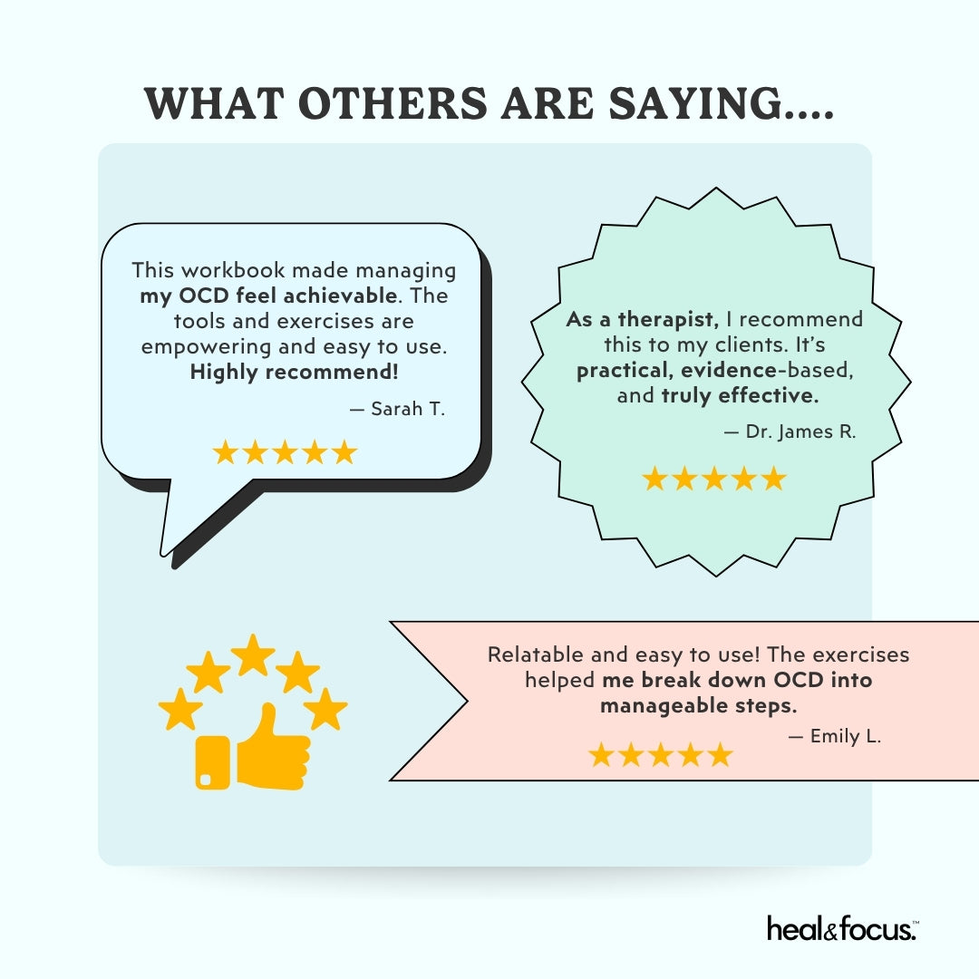 OCD Management Workbook – Therapy Tools & Coping Skills