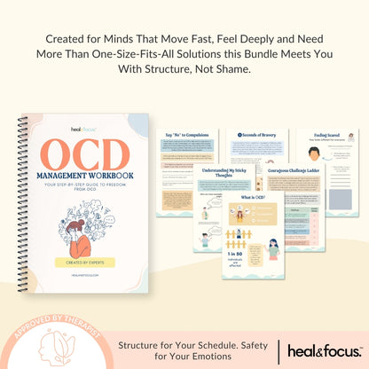 The Ultimate Focus & Functioning Bundle | ADHD, OCD & Executive Skills Toolkit | 5 Expert Workbooks to Boost Focus, Structure, Thoughts, Goals, & Emotional Clarity