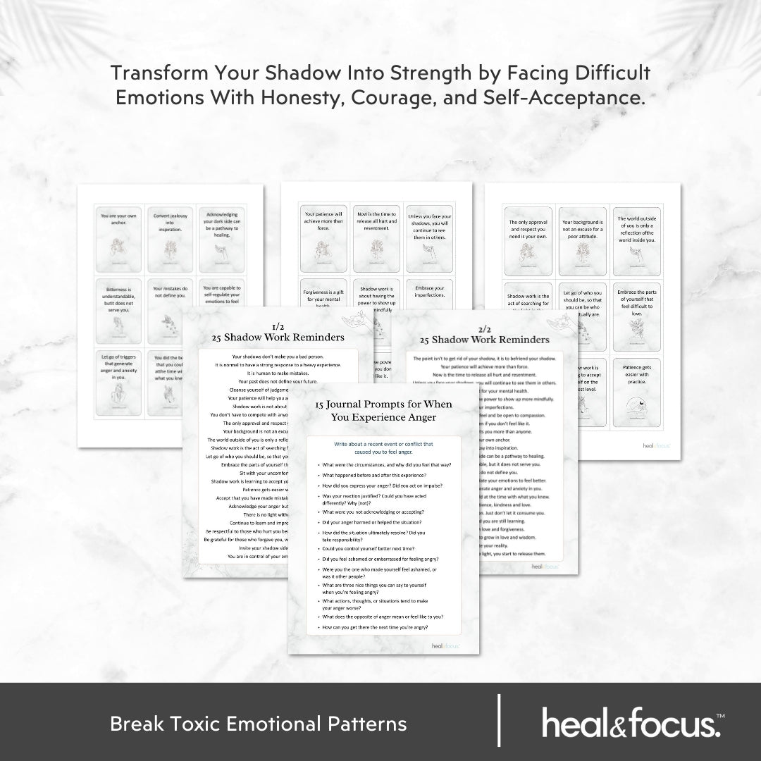 Shadow Workbook Bundle – Understand Your Triggers & Unlock Inner Strength