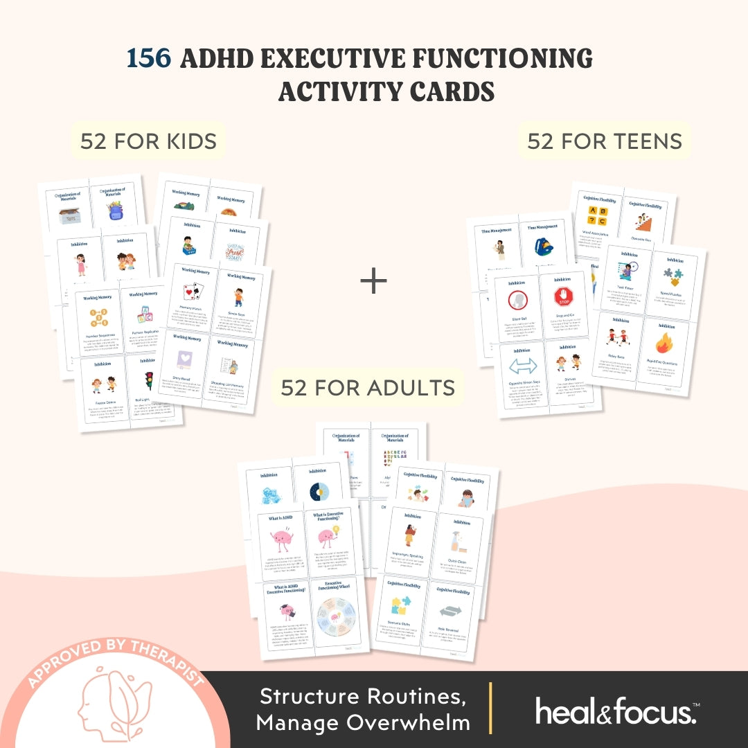 The Ultimate ADHD Executive Functioning Toolkit – Therapist-Designed Tools to Master Your Focus, Emotions & Daily Life