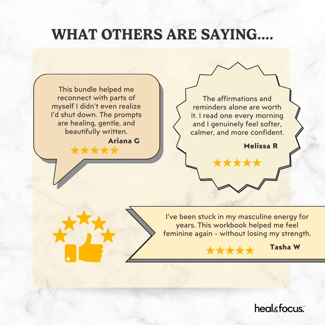 Feminine Energy Workbook Bundle – Unlock Your Divine Feminine Flow