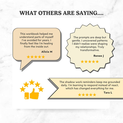 Shadow Workbook Bundle – Understand Your Triggers & Unlock Inner Strength