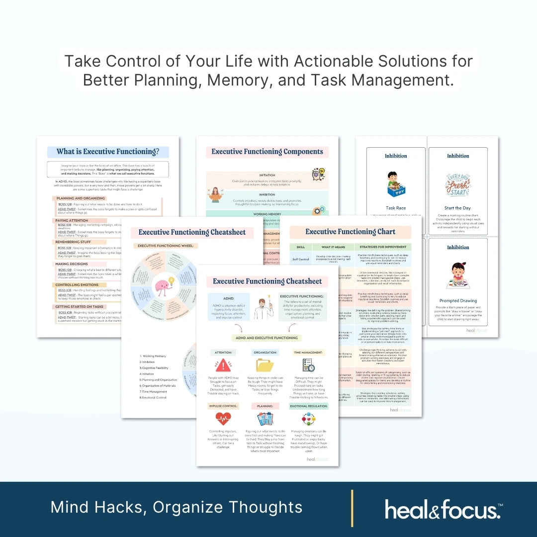 The Ultimate ADHD Executive Functioning Toolkit – Therapist-Designed Tools to Help Your Child Master Focus, Emotions & Daily Life