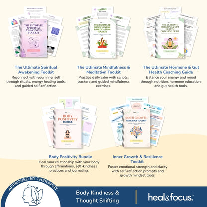 The Heal & Focus Whole Shop Bundle ✨| All-Access Website Bundle | Your One-Stop Shop for Self-Improvement and Healing!