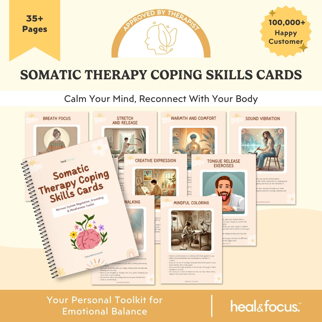 Somatic Therapy Coping Skills Cards – Body-Based Grounding Tools
