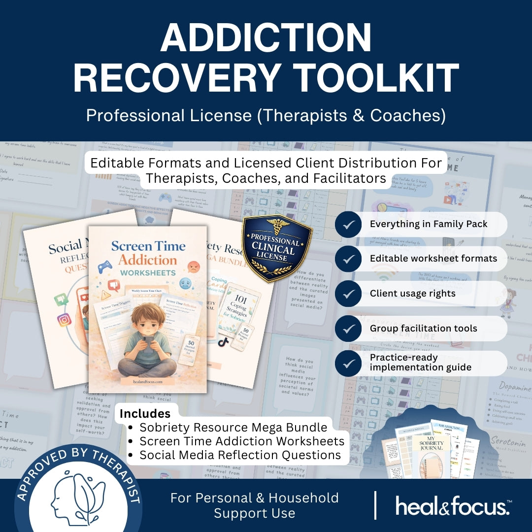 The Complete Addiction Recovery Workbook: A Structured Healing & Relapse Prevention System