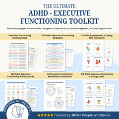 The Ultimate ADHD Executive Functioning Toolkit – Therapist-Designed Tools to Master Your Focus, Emotions & Daily Life