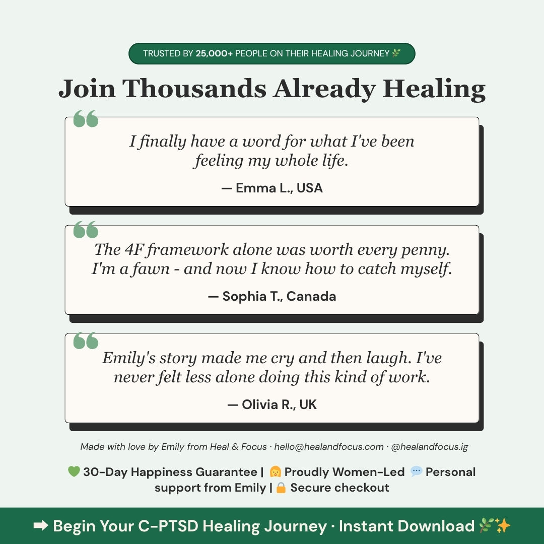 C-PTSD Healing Collection | Choose Your Level — Workbook, Bundle, or Complete System