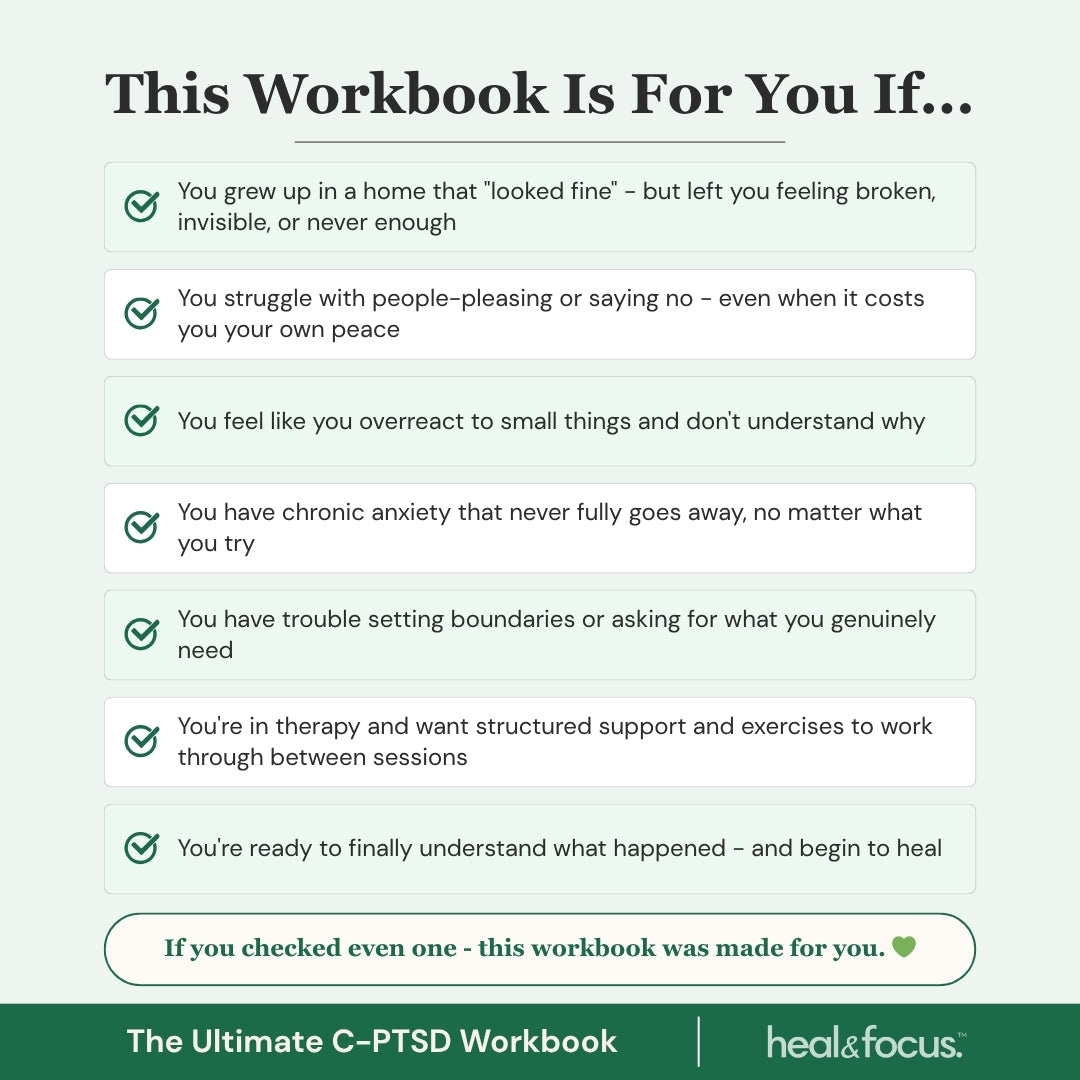 C-PTSD Healing Collection | Choose Your Level — Workbook, Bundle, or Complete System