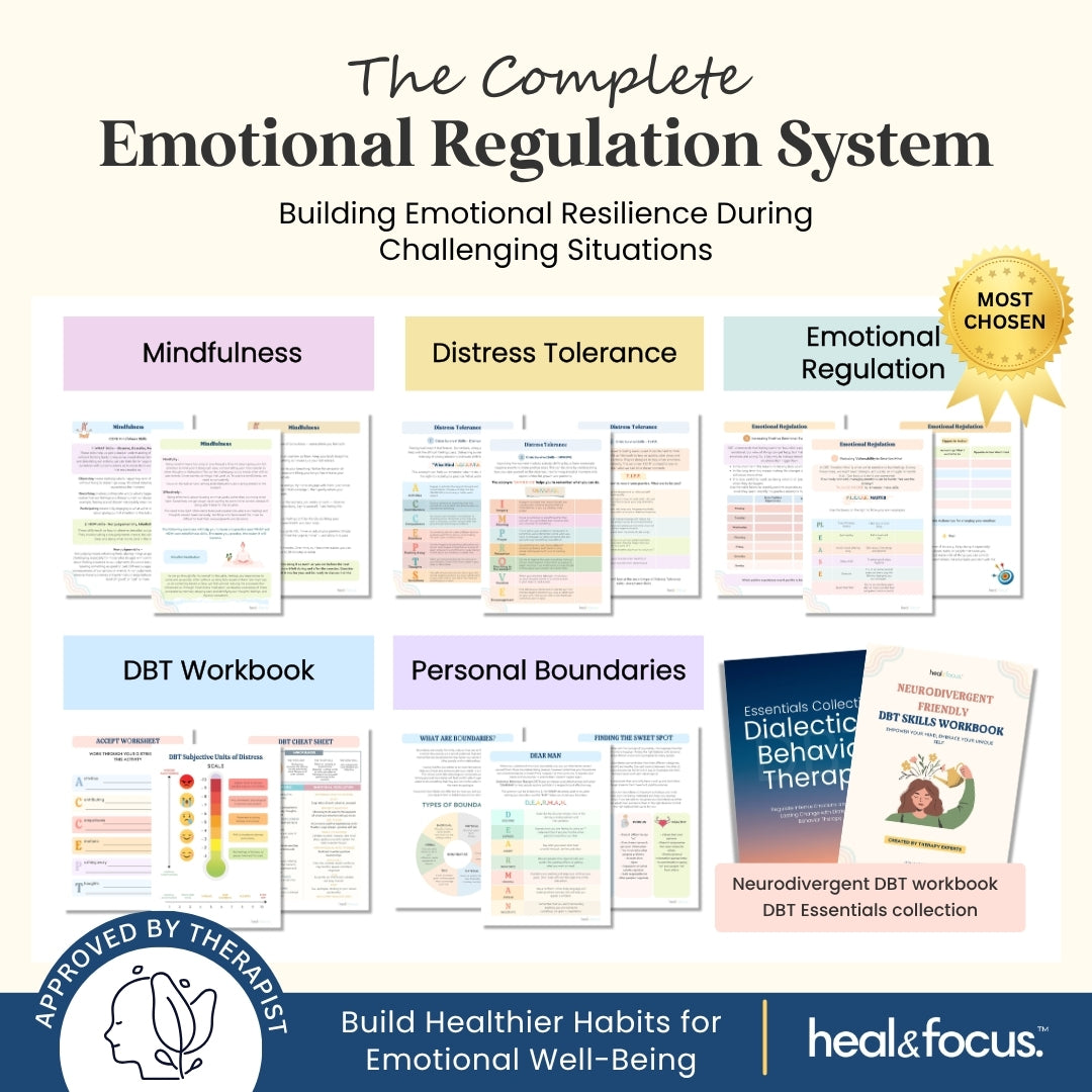 Neurodivergent-Friendly DBT Skills Workbook: Coping Skills for Anger, Anxiety & Overwhelm in ADHD and Autistic Adults