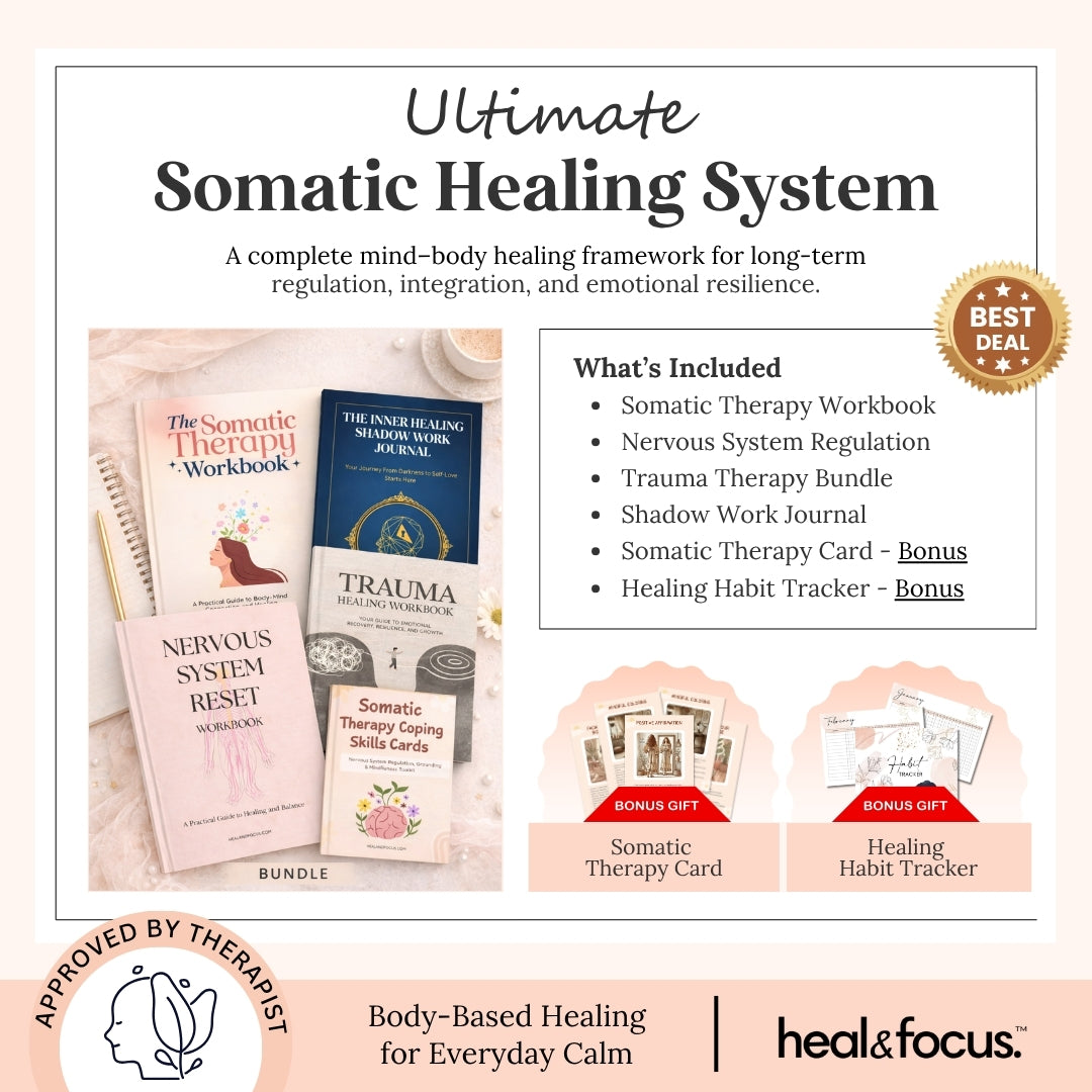 The Ultimate Somatic Therapy Workbook: Reset Anxiety, Heal Body & Mind with Grounding Tools