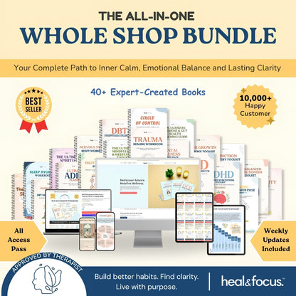The Heal & Focus Whole Shop Bundle ✨| All-Access Website Bundle | Your One-Stop Shop for Self-Improvement and Healing!